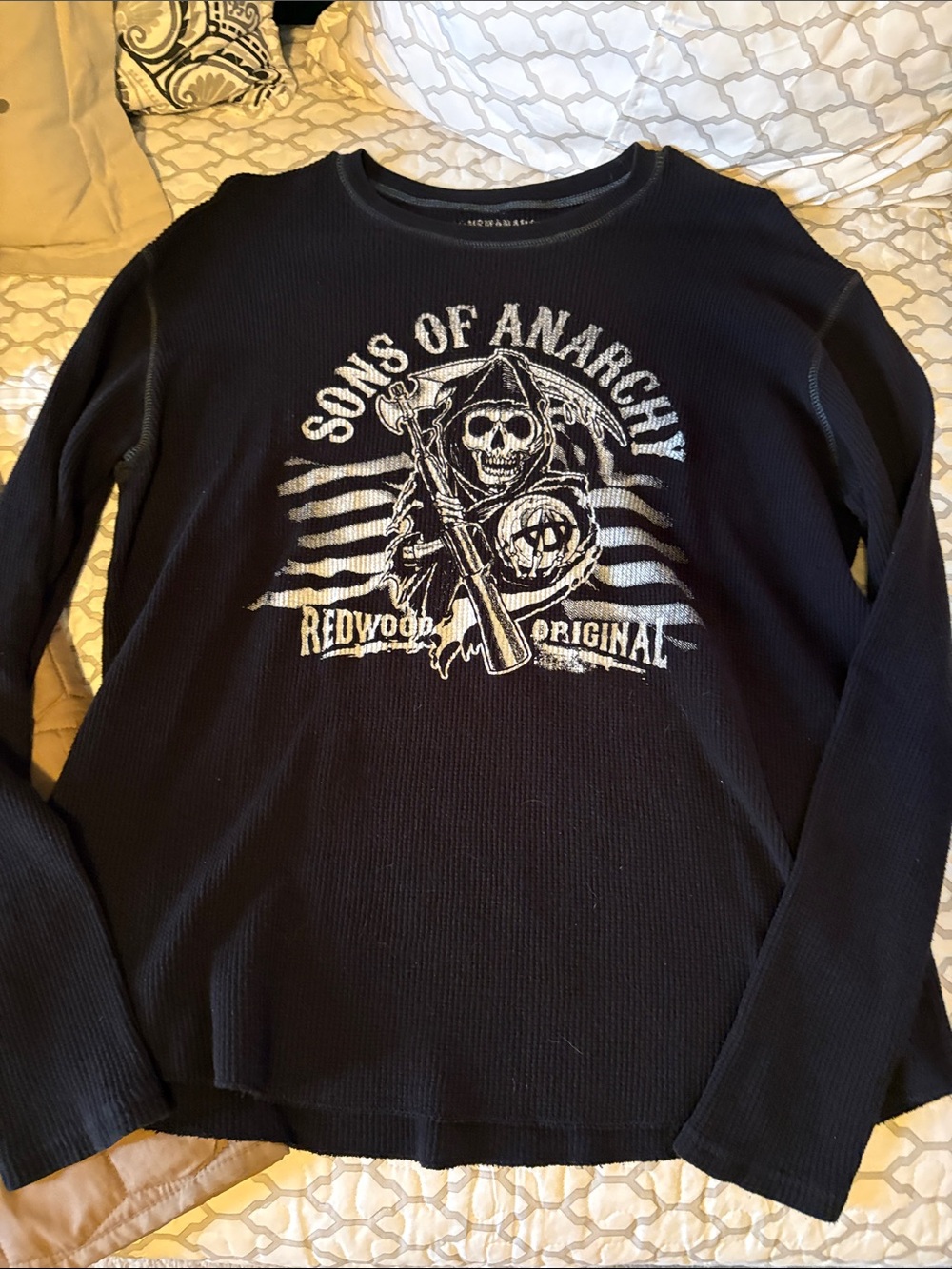 Sons of Anarchy Black Graphic Crewneck Sweater